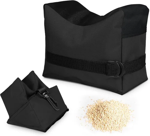Vista 9 de Bolsas de descanso con relleno de dos piezas para deportes de objetivo – Soporte delantero y trasero para tiro de campo