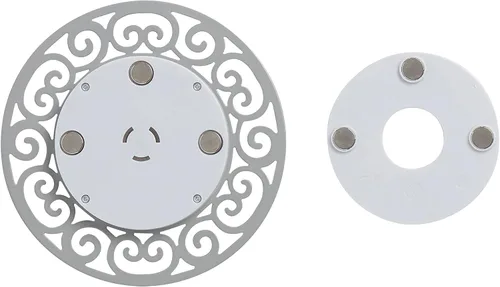 Vista 6 de Taylor Termómetro magnético decorativo de pantalla, 5 pulgadas, termómetro inalámbrico con números fáciles de leer para patio, piscina o garaje, gris