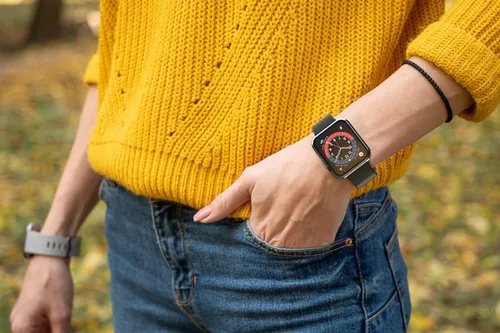 Vista 9 de Misxi - Juego de 2 fundas rígidas de policarbonato y protector de pantalla de vidrio templado compatibles con Apple Watch serie 9 (2023) serie 8