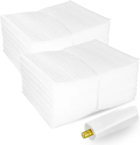 Vista 30 de 50 paquetes de 6'x8' Bolsas de espuma acolchada, suministros de mudanza para platos, espuma de embalaje para platos y tazas, papel de embalaje