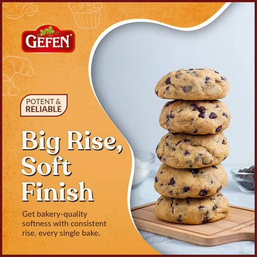 Vista 4 de Gefen Levadura seca natural instantánea, bolsa de 1 libra, ideal para panes y jalá, certificado Kosher