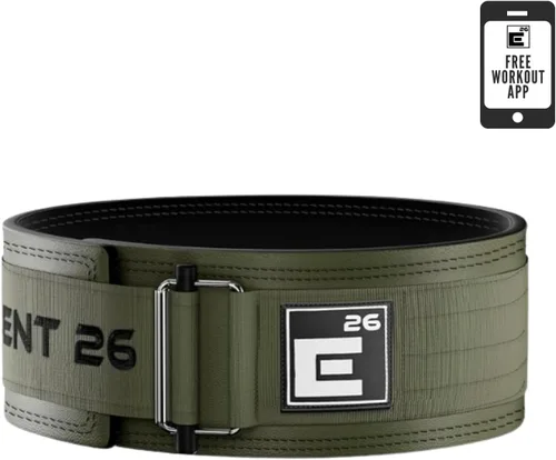 Vista 13 de Element 26 - Cinturón híbrido de cuero para levantamiento de pesas para hombres y mujeres - Cinturón de cuero ajustable con bloqueo automático