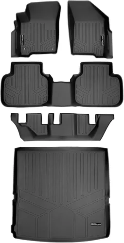 Vista 8 de MAXLINER - Juego de alfombrillas negras para todo tipo de clima, de primera fila, compatibles con Dodge Journey 2012-2020