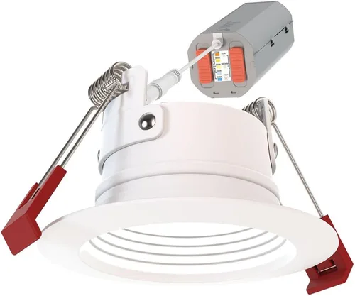 Juno WF2 Dreg B ALO25 SWW5 90CRI 120 MW M6 Downlight LED Empotrado Wafer Sin Caja, Estilo de Moldura Deflectada con Retroceso Profundo, 2 Pulgadas,