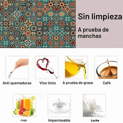 Vista 4 de Mantel para mesa plegable, funda impermeable para mesa de pícnic, para mesas de 6 pies, borde elástico, cubierta de plástico para picnic