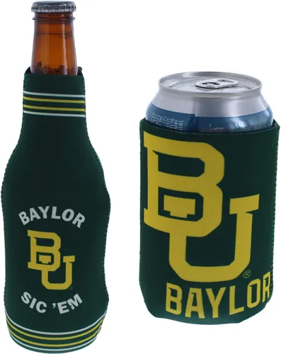 Vista 18 de College Team Color Logo Can & Bottle Holder Insulator Beverage Cooler Set
