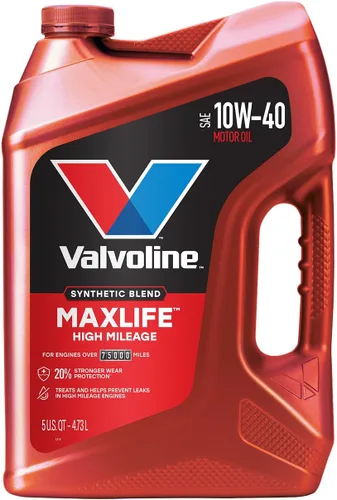 Vista 48 de Valvoline - Aceite de alto millaje 150 K con MaxLife Plus Technology, SAE 5W-20, 1 cuarto de galón