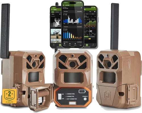 Vista 12 de Moultrie Edge 2 Cellular Trail Camera - Auto Connect Nationwide 4G LTE - On Demand 36MP Photo - 1080P Video with HD Audio - 100 Ft Detection Range