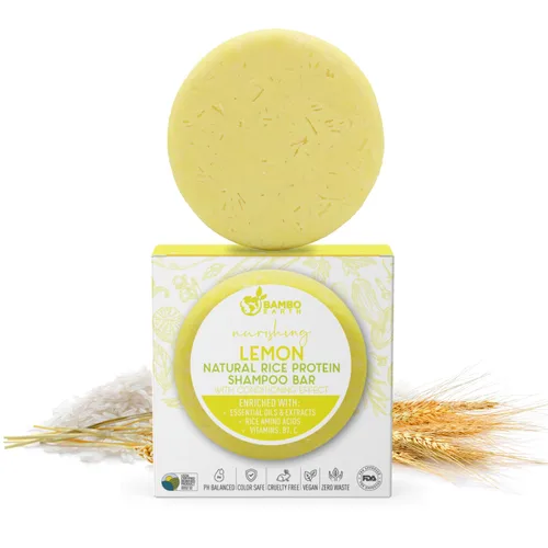 Vista 14 de Barra de champú de agua de proteína de arroz sólido con jabón para el cabello con efecto acondicionador - Barras de champú para cabello con todos