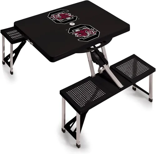 Vista 69 de PICNIC TIME NCAA North Carolina Tar Heels Folding Picnic Table - Camping Table - Outdoor Table with Umbrella Hole