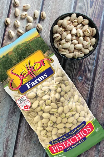 Vista 4 de Setton Farms Pistachos premium, tostado seco con sal marina, bolsa de 3 libras (48 oz)