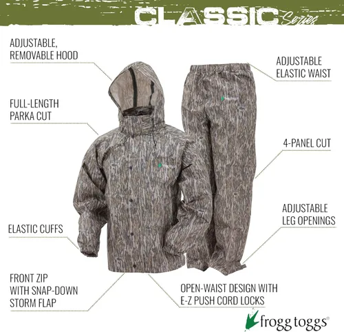 Vista 2 de Frogg Toggs - Traje para la lluvia clásico impermeable y transpirable para hombre para todo