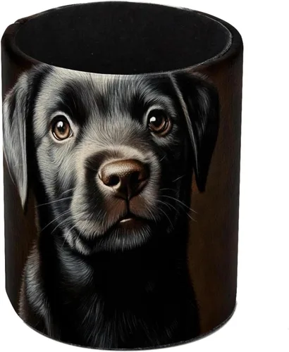 Labrador Puppy (3) Portavasos para escritorio, organizador de bolígrafos de oficina
