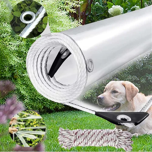 Vista 8 de Lona transparente con ojales, cubierta de lona impermeable transparente resistente con borde reforzado, lona de vinilo de PVC impermeable engrosada