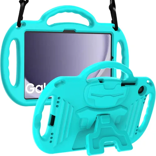 Vista 12 de LTROP Funda para Samsung Galaxy Tab A11 Plus 2025 / A9 Plus 2023 de 11 pulgadas con asa de correa para el hombro y soporte, funda a prueba de golpes