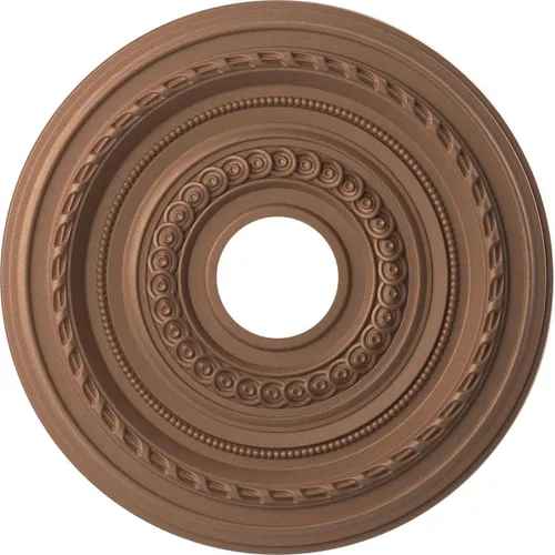 Vista 61 de Ekena Millwork CMP10CO Cole Medallón de techo de PVC termoformado (se adapta a toldos de hasta 4 1/4"), 10 "OD x 3 1/2" ID x 3/4" P