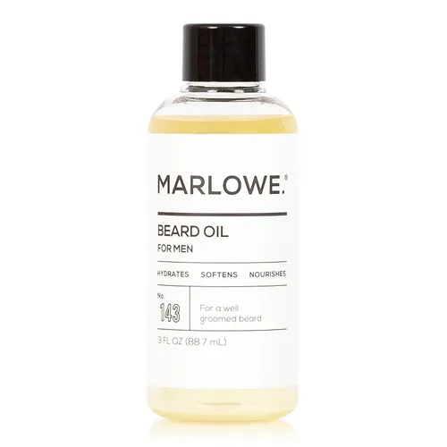 Marlowe. Acondicionador de aceite para barba para hombres No. 143 Cuidado de la barba más suave y completo Tamaño grande de 3 onzas 100% natural