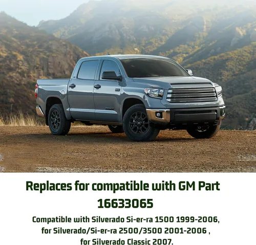 Vista 2 de 16633065 Parachoques de tope de puerta trasera para parachoques de goma derecho o izquierdo – Compatible con Chevy Silverado Si-er-ra Pickup