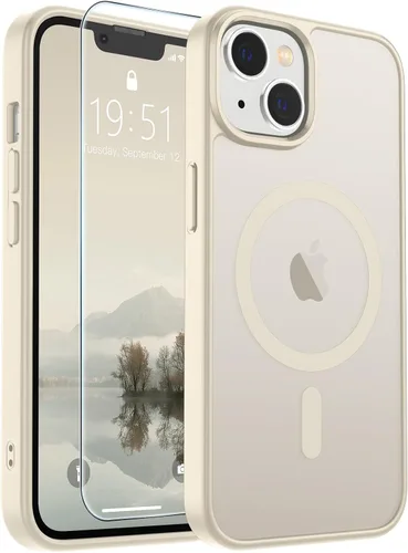 Vista 299 de SUPFINE Funda magnética para iPhone SE 2022 (3ª)/2020 (2ª), iPhone 8 (compatible con MagSafe) (protección contra caídas de grado militar), funda