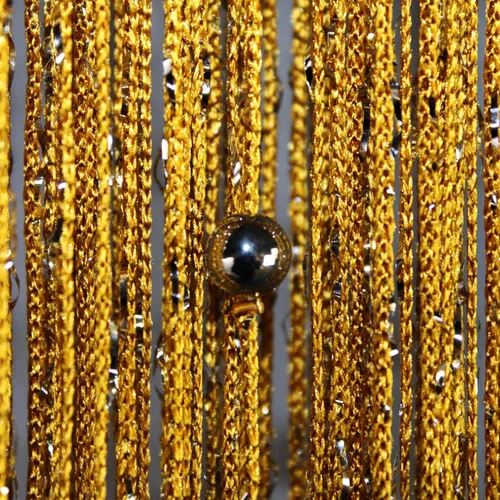 Vista 5 de Cortinas de cuentas para puerta, cortinas de cuentas para colgar, divisor de habitación, decoración de cuentas, panel de flecos con purpurina