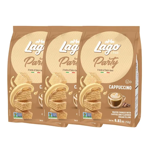 Vista 11 de Gastone Lago Party Wafers Dulce De Leche - Relleno de crema, 8.82 onzas, 8.82 oz (paquete de 3) (Dulce De Leche, 3 unidades)