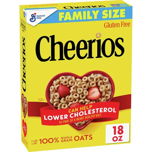 Vista 19 de Cheerios Cereal de desayuno sin gluten de avena integral, bolsa de 2.2 onzas (paquete de 5)