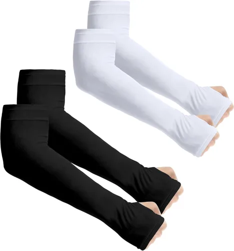 Vista 44 de Aegend - Mangas de protección solar con compresión, para cubrir tatuajes, mangas solares para hombres, mujeres y jóvenes
