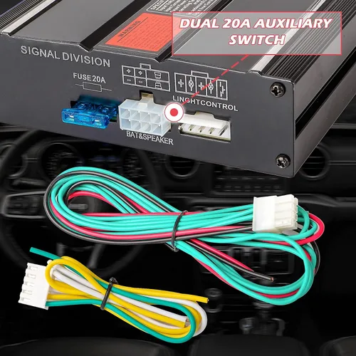 Vista 7 de Emergency Compact PA Siren Speaker 130DB 200 Watt for Vehicle Car Kit de sirena de mano