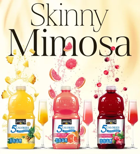 Vista 3 de Langers Cóctel de 5 jugos, arándano, 64 onzas líquidas (paquete de 8)