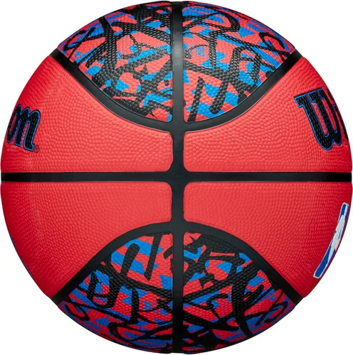 Vista 4 de Wilson NBA Team Balones de baloncesto con diseño de grafiti - Talla 7 - 29.5