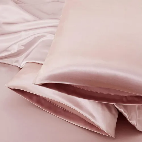 Vista 39 de Aormenzy Juego de 2 fundas de almohada de satén beige para cabello y piel, fundas de almohada de satén para mujer, tamaño estándar, con cierre