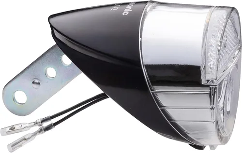 Panasonic NSKL142 LED Hub Dynamo Dedicated Light, Compatible with 1-Wire and 2-Wire Hub Dynamo, Dual-Use Model, Bicycle, Silver/Black, W2.3 x D3.1 x