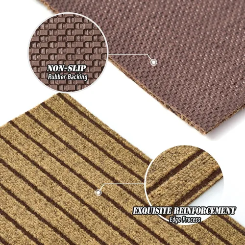 Vista 4 de Alfombra de pasillo ANTPOP de 2 pies x 6 pies para interior y exterior, alfombra lavable con respaldo de goma, alfombra de pasillo para pasillo