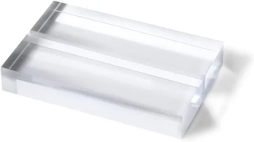 UNIQOOO Soporte de acrílico transparente de 2 pulgadas | Paquete de 10 soportes para letreros de boda de 0.110 in, perfecto para bodas, número de