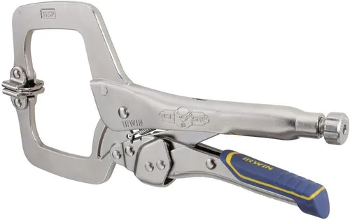 Vista 3 de IRWIN VISE-GRIP - Alicates de soldadura, liberación rápida, abrazadera en C con almohadillas giratorias, 11 pulgadas (IRHT82586)
