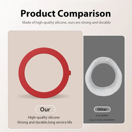 Vista 3 de Junta de válvula de descarga para Kohler, 3 paquetes de piezas de repuesto de junta de goma de silicona mejoradas para válvula de descarga