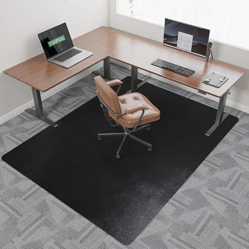 Vista 9 de Chair Mat for Carpet, 36" x 48" Office Chair Mat for Carpeted Floors, Non-Slip Carpet Protector Floor Mat with Grips, Plastic Heavy-Duty Rolling