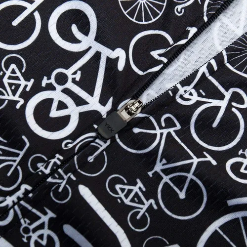 Vista 4 de Uriah Jersey de ciclismo de manga corta reflectante con bolsa trasera con cremallera