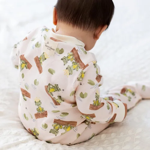 Vista 3 de Burts Bees Baby - Pijama de una pieza de 100 algodón orgánico con cremallera frontal mameluco de bebé para dormir