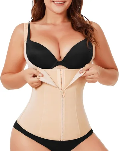 Corsé Eleady para mujer con altura hasta el busto con ballenas de acero modelador del cuerpo con tiras ajustables