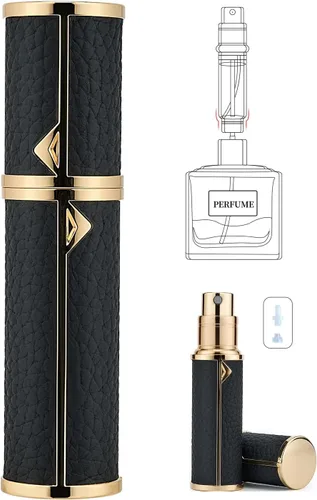 Mini botella recargable de perfume, atomizador portátil de colonia, dispensador de perfume de bolsillo lujoso, herramienta de transferencia para