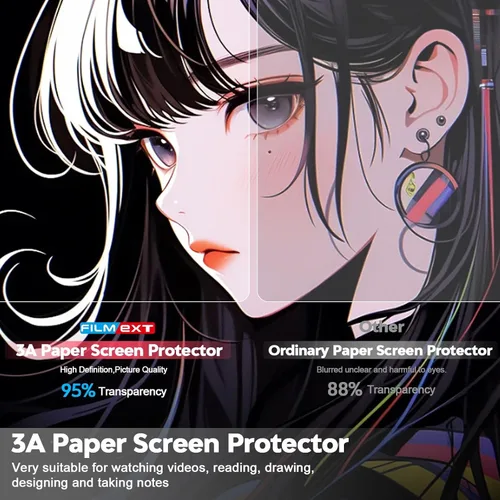 Vista 3 de FILMEXT [2025 3A Protector de pantalla de papel para iPad Pro 11 pulgadas M4 2024 5ª Gen [Antideslumbrante][Antirreflejo][Antihuellas dactilares]