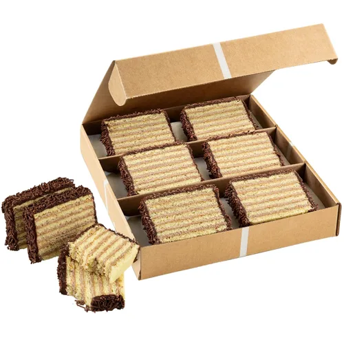Vista 8 de Pastel de siete capas Petit Four Cakes Dobosh Torte Deliciosos pasteles de 7 capas Kosher Sin lácteos y nueces 16 onzas por pastel