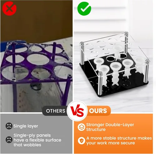 Vista 6 de Soporte de pieza de ajedrez, soporte de metal para moldes de ajedrez para moldes de silicona DIY, accesorios de moldes de silicona para hacer juego