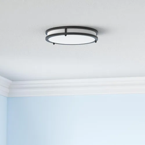 Vista 2 de Lámparas de techo empotradas de 12 pulgadas, lámparas de techo regulables de 36W 3200LM en negro para montaje en techo, 3000K-5000K seleccionables