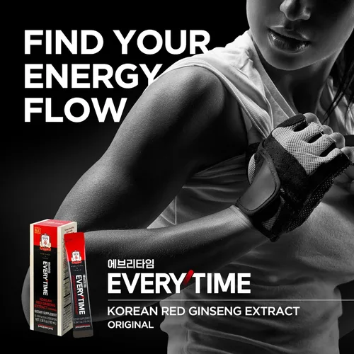 Vista 2 de JUNG KWAN JANG Extracto de ginseng rojo coreano Everytime 3000mg Suplemento energético sin azúcar, té de ginseng, suplemento de ginseng, comida