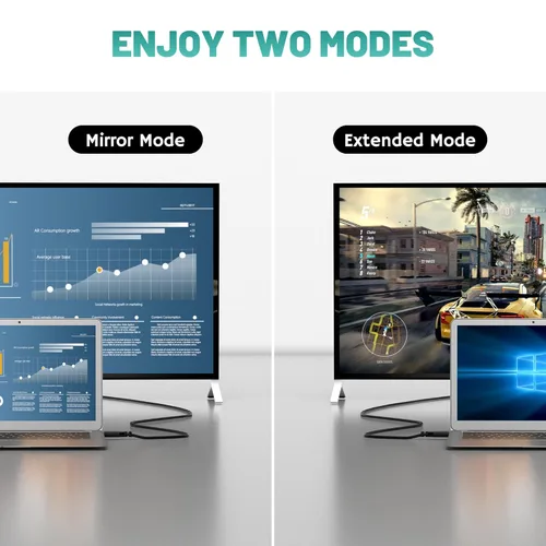 Vista 5 de Cable DisplayPort a VGA de 25 pies, cable adaptador DP a VGA, puerto de pantalla a VGA macho a macho, cable convertidor chapado en oro, 1080P @60Hz