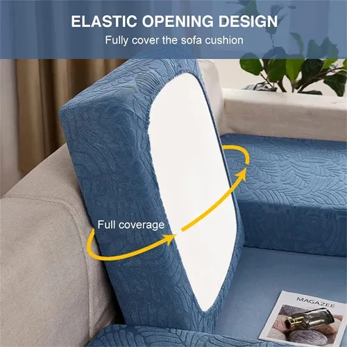 Vista 6 de Funda universal para sofá resistente al desgaste, funda elástica universal de alta elasticidad, de elastano antideslizante, funda universal