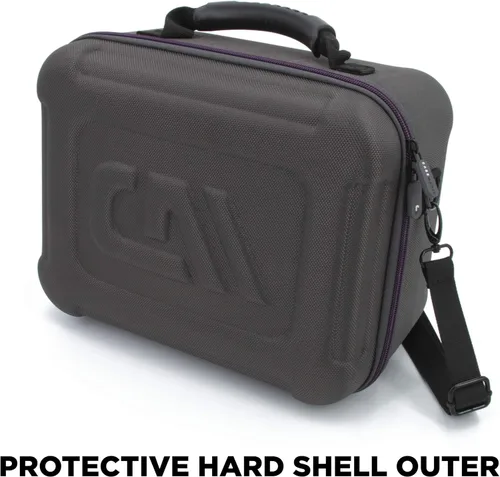 Vista 2 de CASEMATIX Hard Shell Travel Case Compatible with Oculus Quest 2 - Protective Travel Case for VR Headset and Controllers with Impact-Absorbing Foam