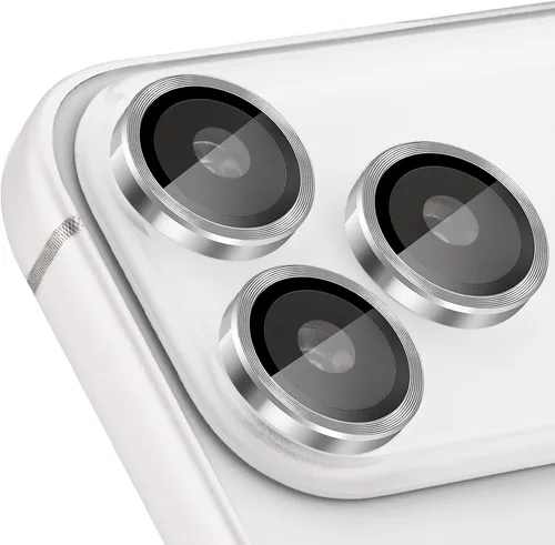 Vista 30 de Protector de Lente de Cámara para iPhone 17 Pro/17 Pro Max, Protector de Cámara de Vidrio Templado Individual con Bandeja de Instalación Compatible